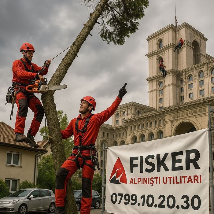 Taiere copaci, toaletare pomi Bucuresti sector tei, brad, nuc evacuare