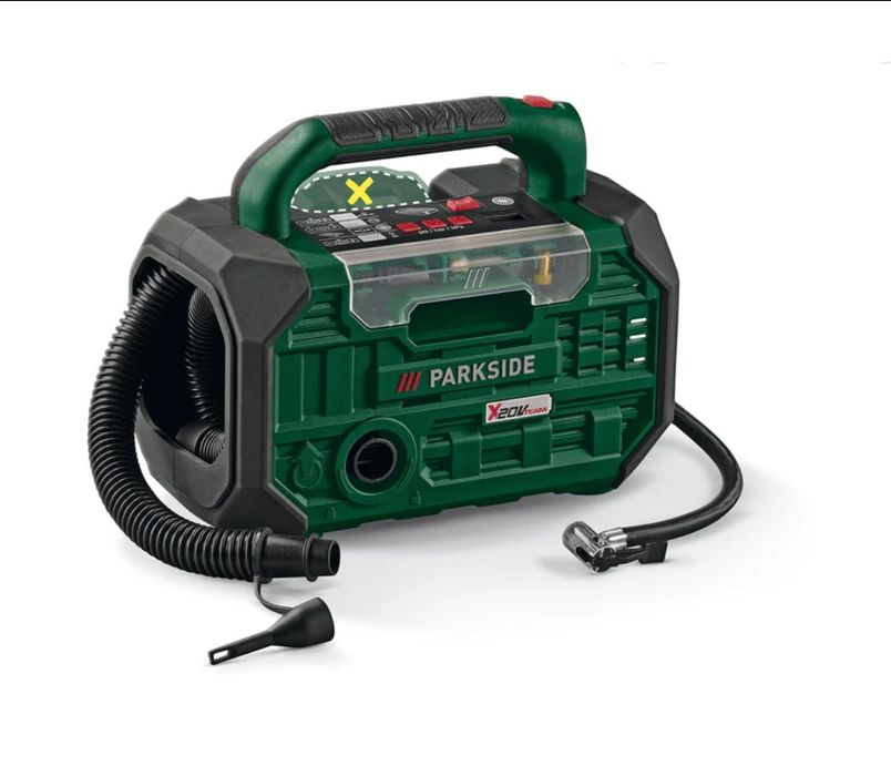 Parkside compresor 20V 3in1 digital pompa aer umflat baterie lanterna