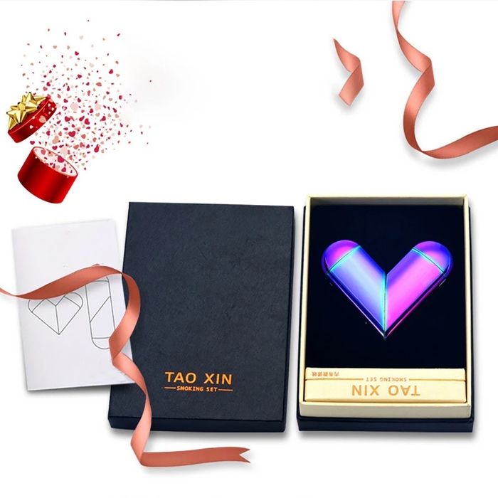 Bricheta electrica + flacara metalica inima