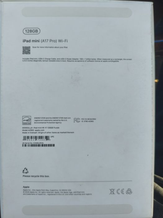 Apple iPad mini 7 (A17 Pro) 128 ГБ Space Gray