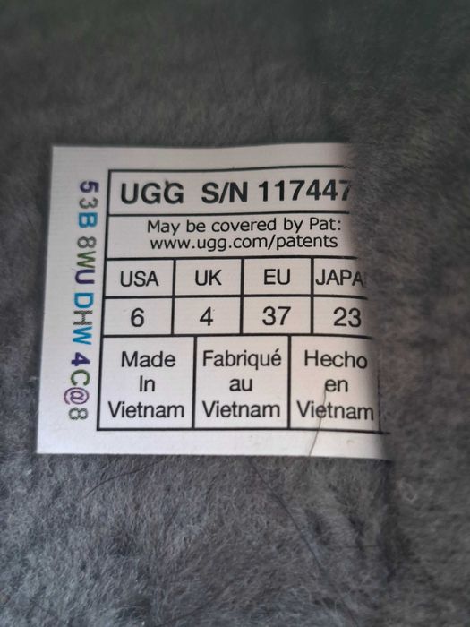 UGG апрески Tasman черни, 37 номер, неползвано, оригинални