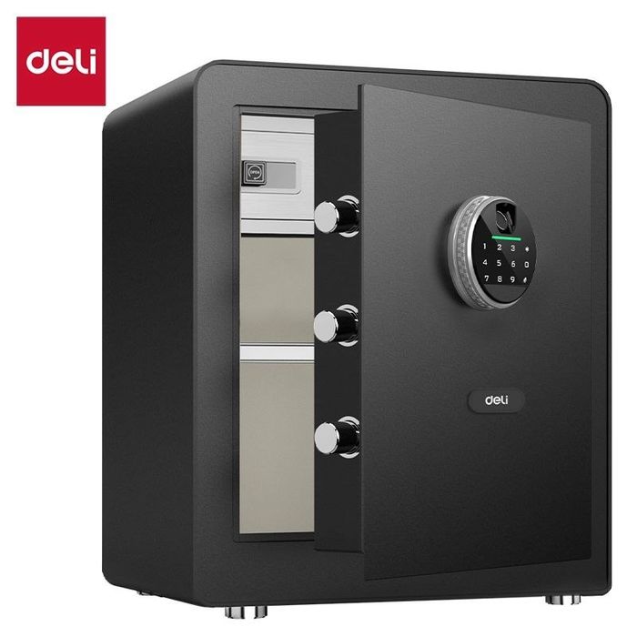 Сейф сенсорный с отпечатком + кодовый + ключ