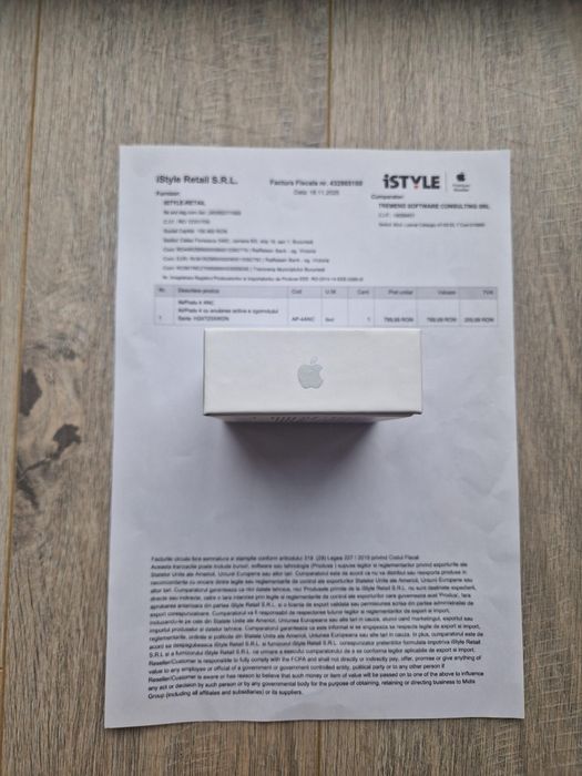 Airpods 4 ANC - Factura iStyle