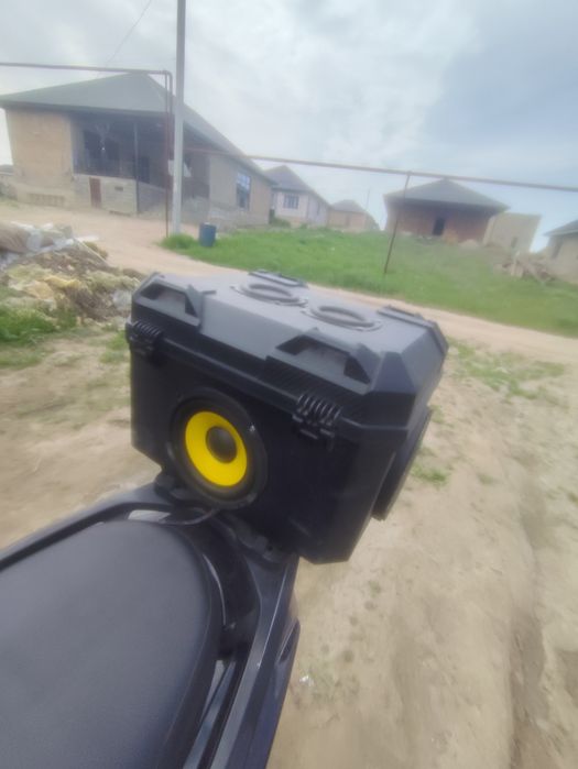 Колонка для скутера в гофре