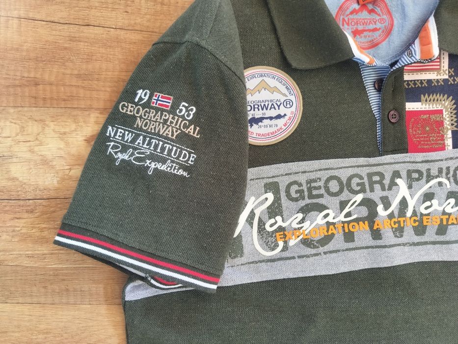 Тениска с яка Geographical Norway