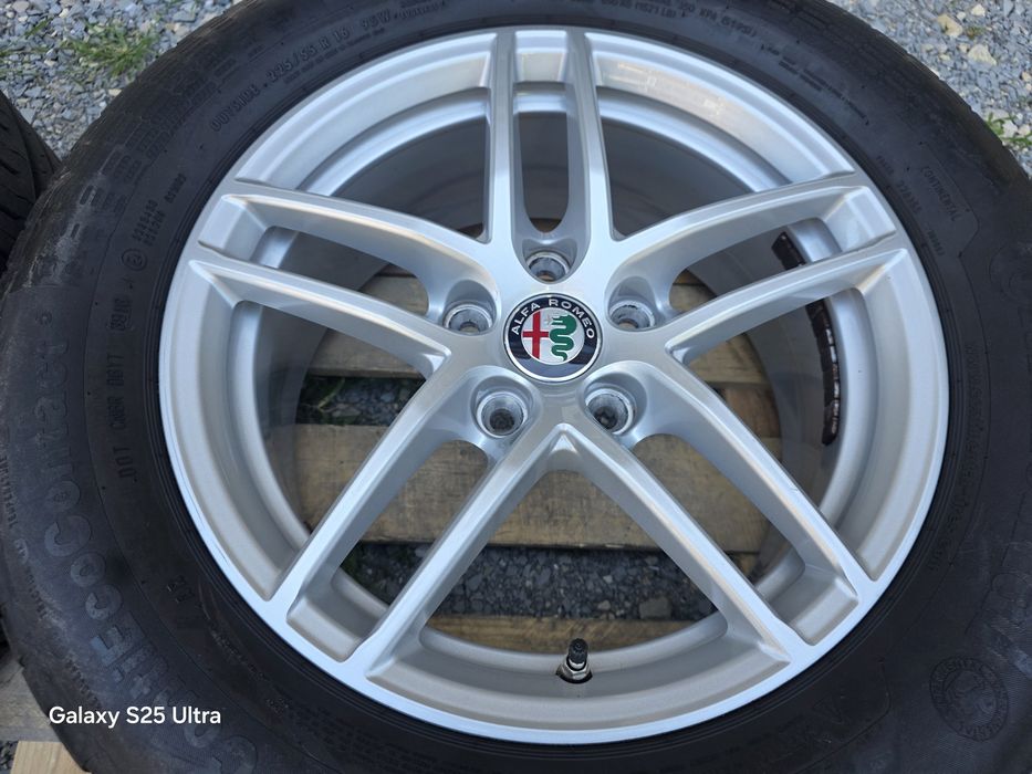 Лети джанти 16ки 5х110 Alfa Romeo + летни гуми 225/55/16 Continental
