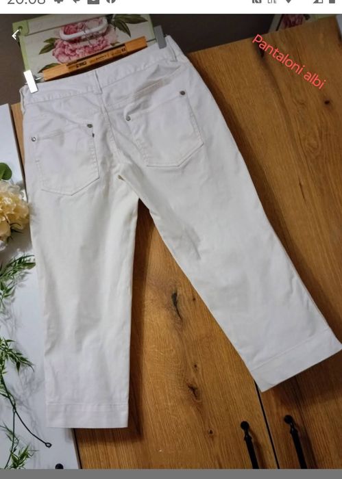 Pantaloni albi denim mărimea  36 - Colours of The World -  Reducere la seturi
