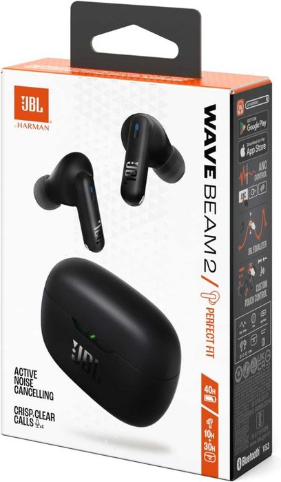 НОВИ Безжични Bluetooth Слушалки JBL Wave Beam 2 True Wireless, ANC