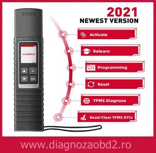 Tester diagnoza Launch X431 TSGUN i-TPMS –  presiune în anvelope
