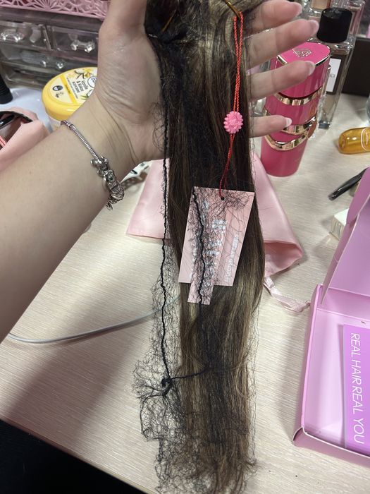 Екстеншъни от естествена коса с щипки 70г- 14 инча – нови 35,56cm