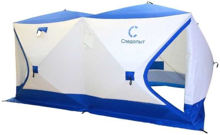 Палатка зимняя куб Следопыт 3,8х1,9 м. Большой выбор! Лучшая цена!