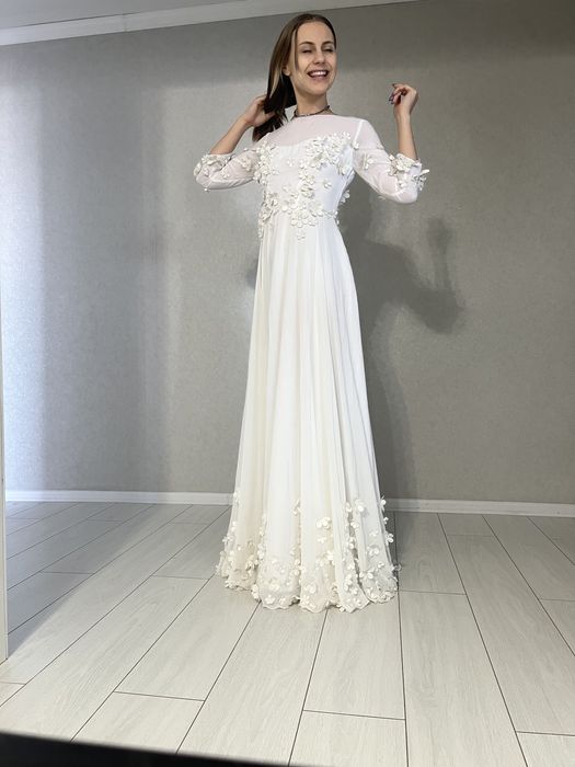 Сввдебное платье. Шифон