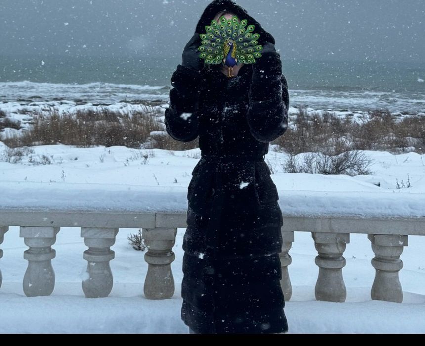 Шуба норка+мутон