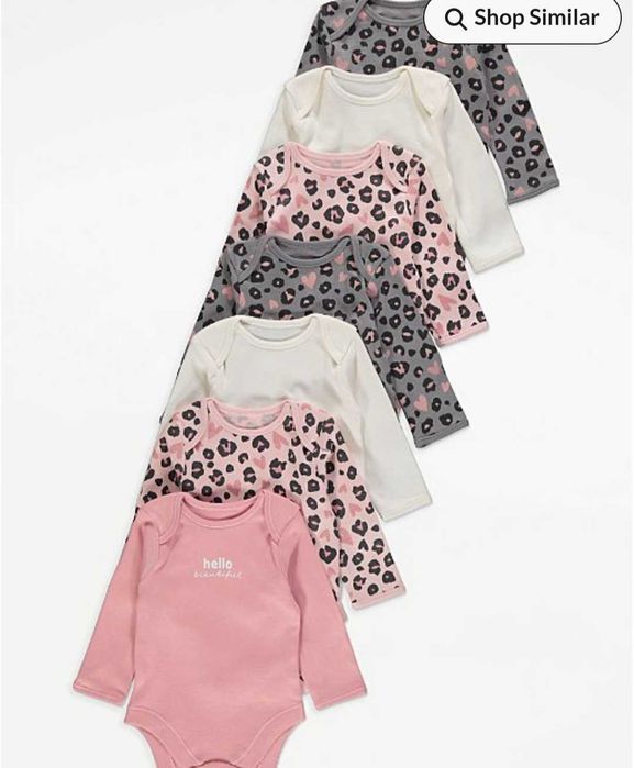 7 Бодита с дълъг ръкав, 3-6 м, George