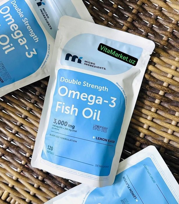Omega 3 3000 mg, омега 3 fish oil, DHA EPA 120 softgel, micro ingredie
