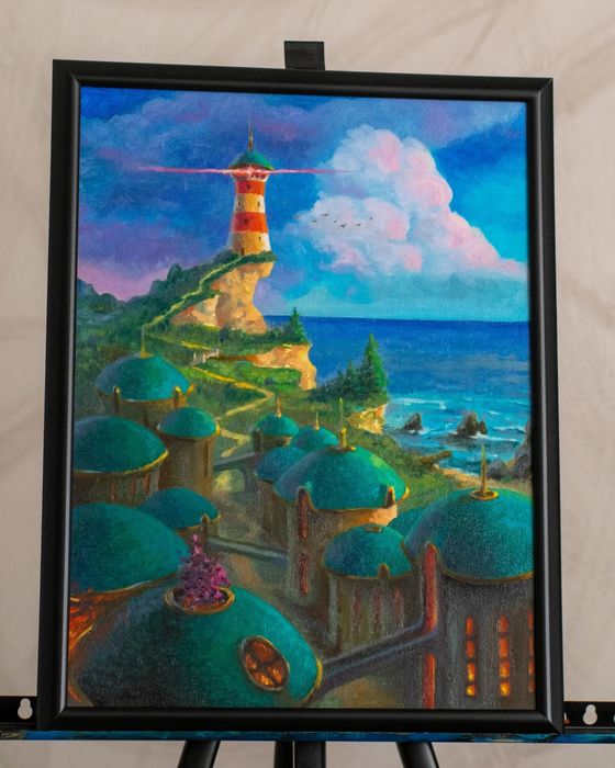 Картина маслом "Маяк"