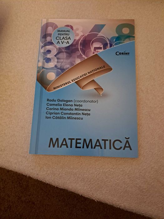 Manuale (5) și caiet fișe de lucru (1) clasa a V-a