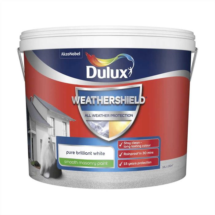 Dulux silk, matt, weathershiield