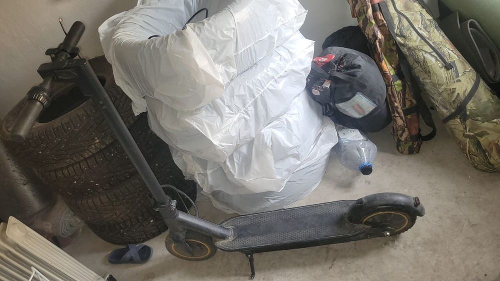 Электро сомакат на ходу