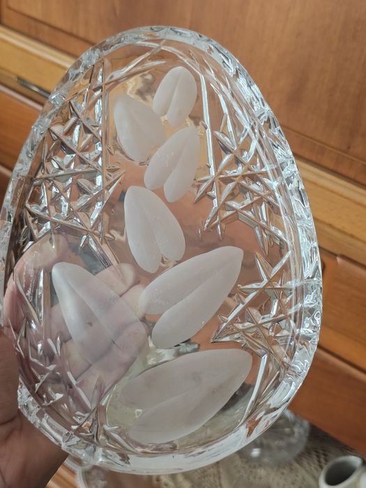 Столик навесной тарелки ,хрусталь