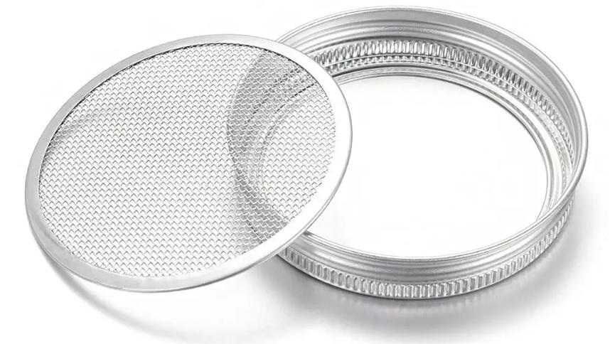 304 Неръждаема Цедка за Буркани Капачка за Покълване на Семена Кълнове