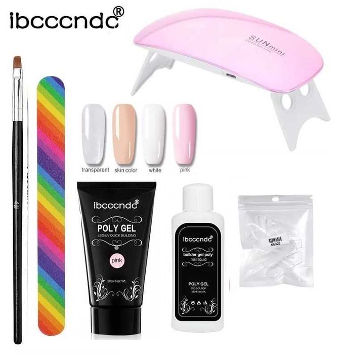 Комплект за изграждане с полигел и лампа