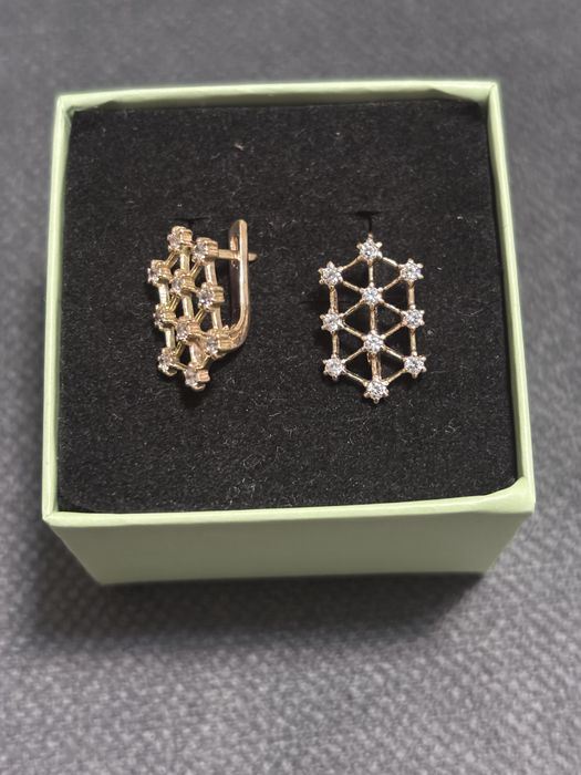 Золотые серьги 585 проба 3,4 грамма