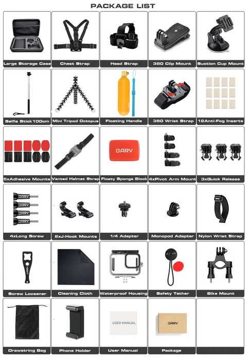 Комплект Аксесоари - Insta360 GO3 - GARV Content Creator 4