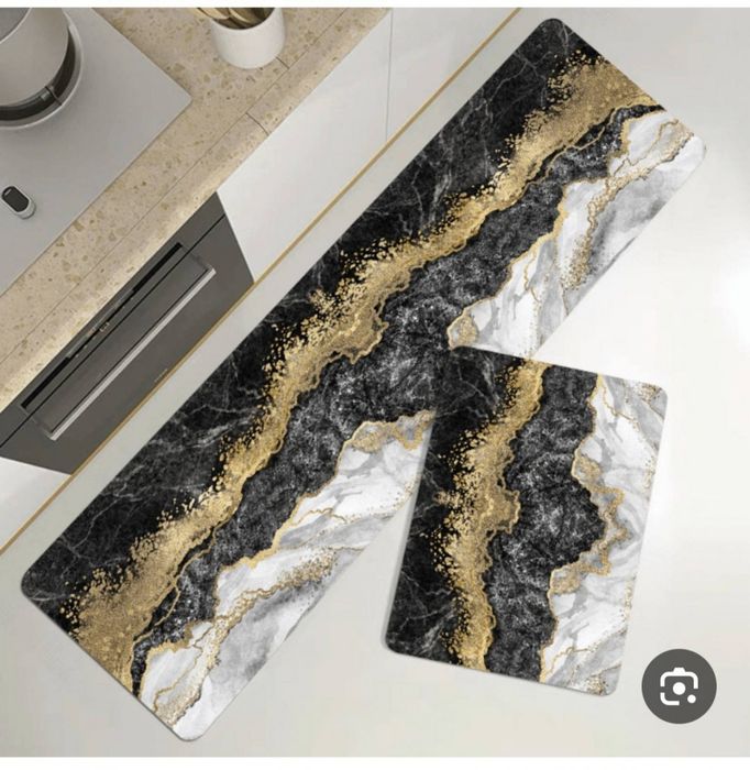 Комплект водоустойчиви противоплъзгащи постелки за кухня