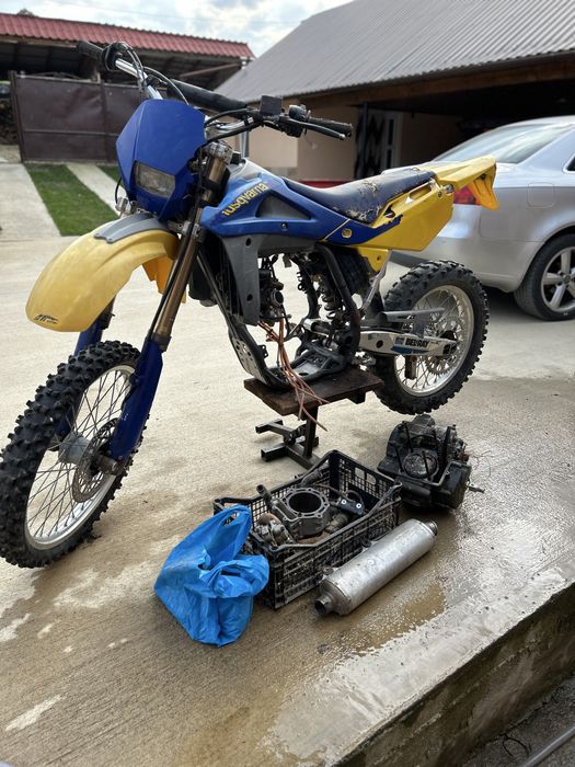 Husqvarna te 450 + roti supermoto + enduro