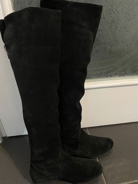 Черни чизми велур