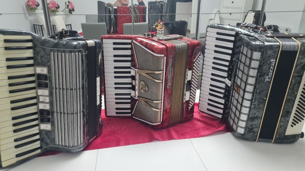 Acordeoane Hohner Tango ll 96b,Delicia 80b si Parot 80