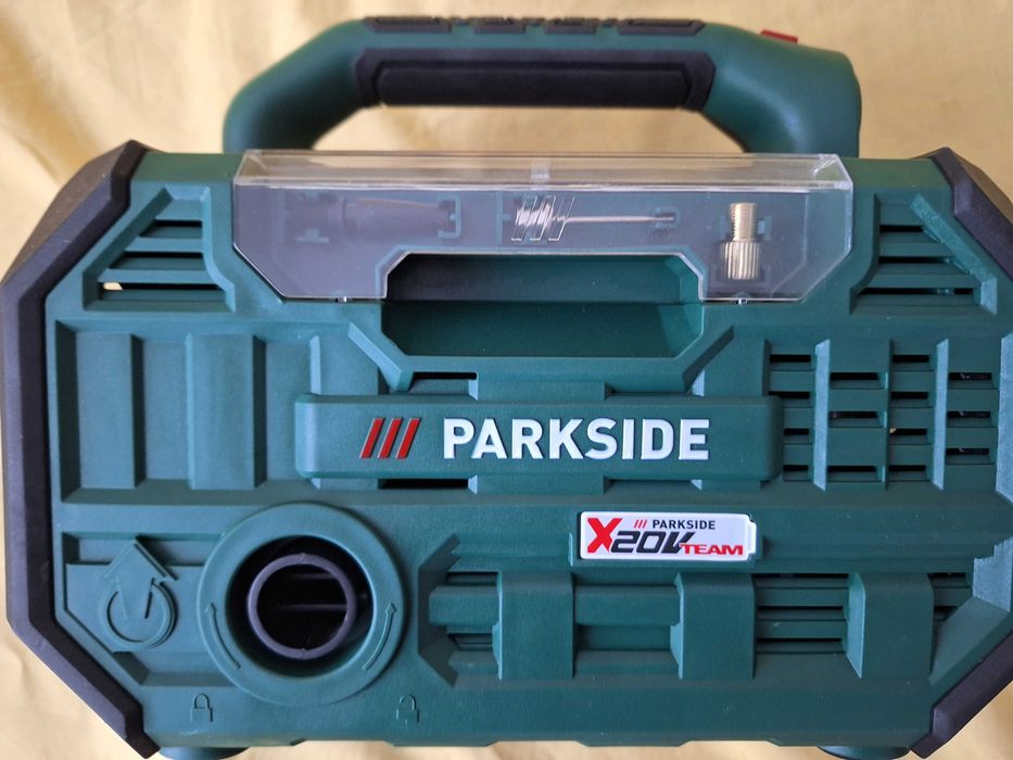 Pompa de aer cu acumulator - Compresor auto 20 V Parkside, 3 in 1