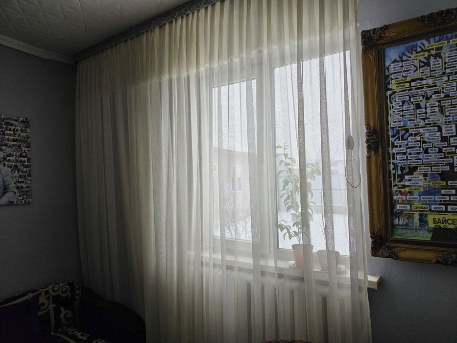 Тюль даймонд на два окна