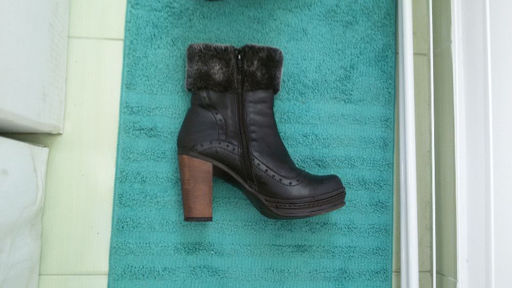 Зимни боти от естествена кожа