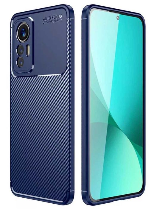 Husa Premium antisoc model Carbon pentru Xiaomi 12s , Xiaomi 12 Lite