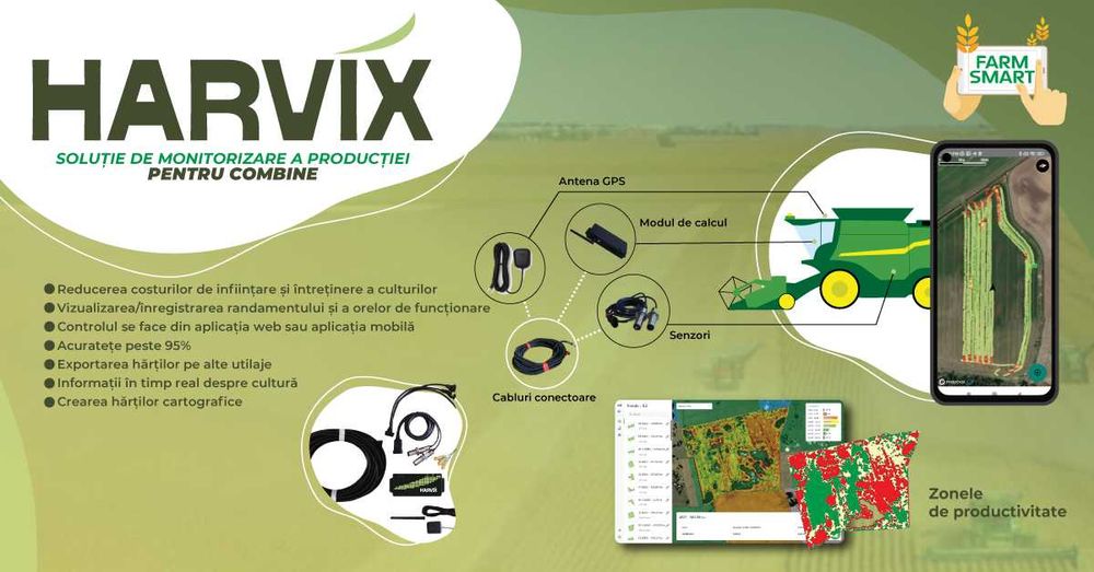 HARVIX – Sistem monitorizare producție pentru combine