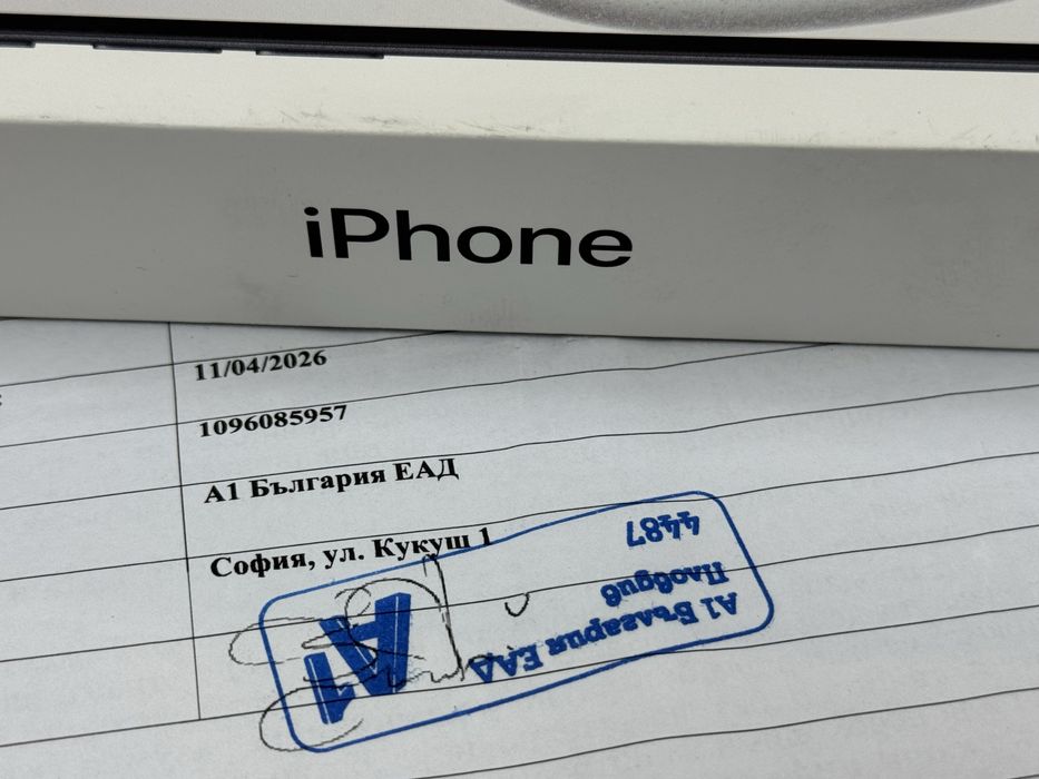 ЗАПЕЧАТАН 128GB iPhone 15 А1 Гаранция 2028г. Black / Черен