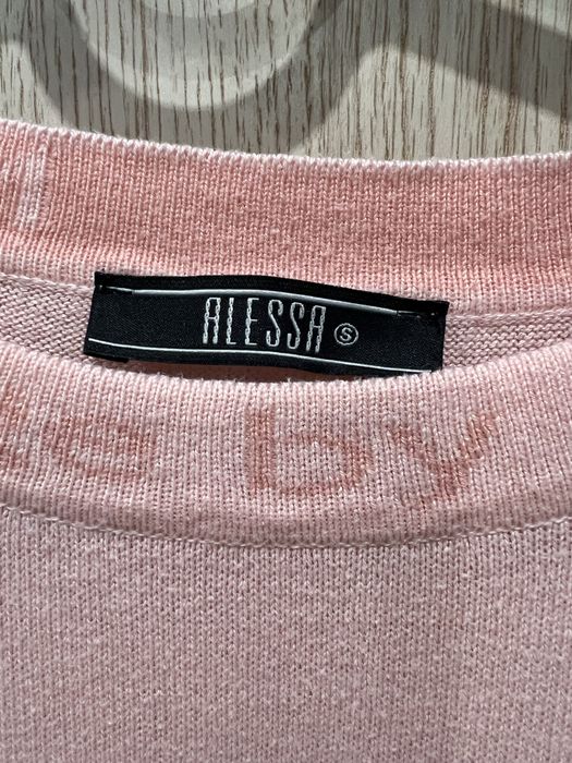 Алеса Alessa Пуловер от фино плетиво Sweet pink