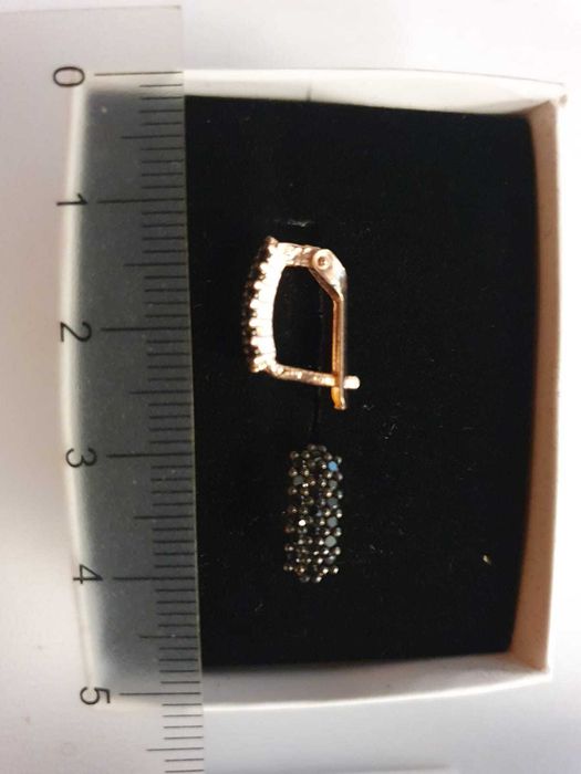 Cercei frumosi din argint 925, rose gold, cu pietre