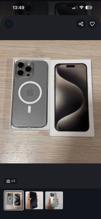 iphone 15 pro sotiladi xolati  ideal 80 % baxosi  8 mil