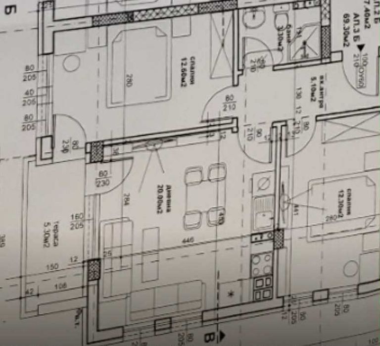 Продава се Тристаен апартамент в Пловдив, Тракия - 81 кв.м за 1353 €/кв.м - Снимка #1