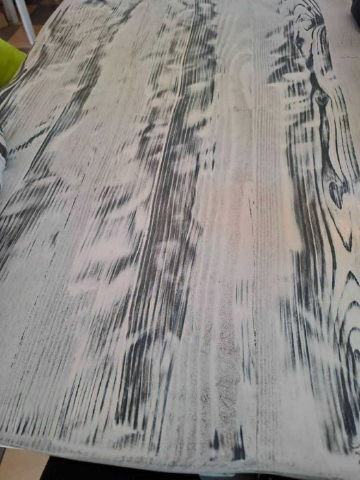 Гребен/фладер за дървесен ефект с тебеширена и друга боя