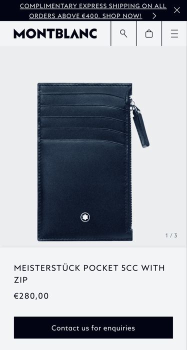 MONTBLANC Portofel carduri NOU pachet complet