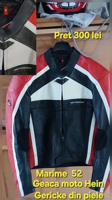 Casca moto si geaca moto din piele
