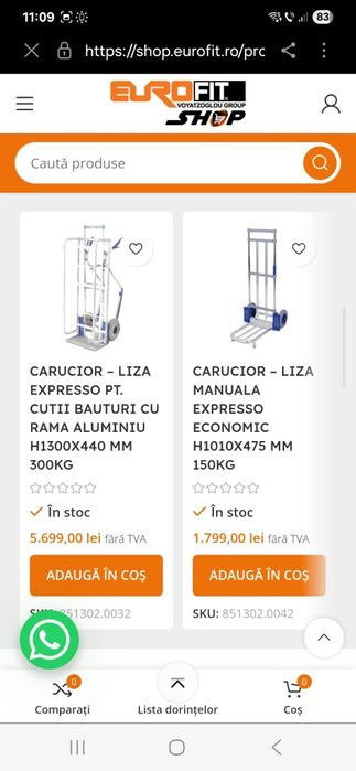Carucior , liza manuală