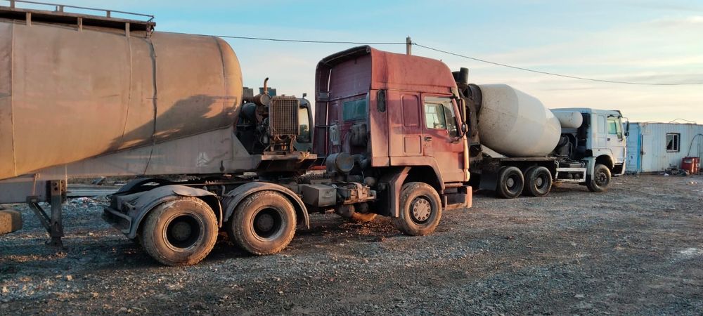 HOWO тягач с прицепом (цементовоз)