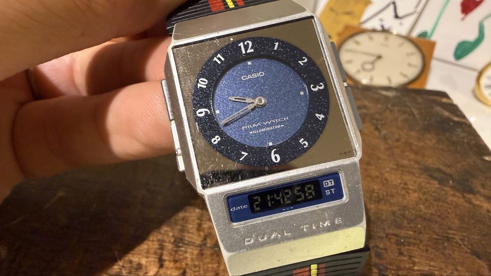 Casio film watch analog digital rar