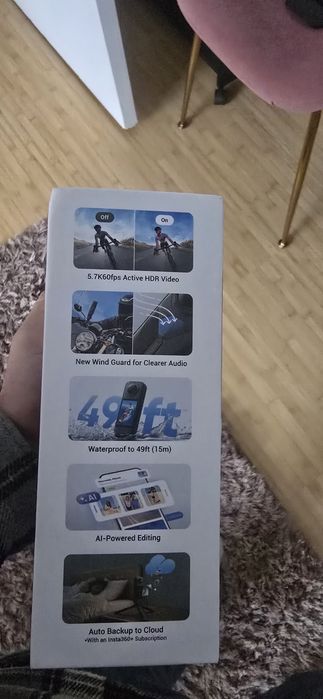 Camera actiune Insta x5 360 ca noua
