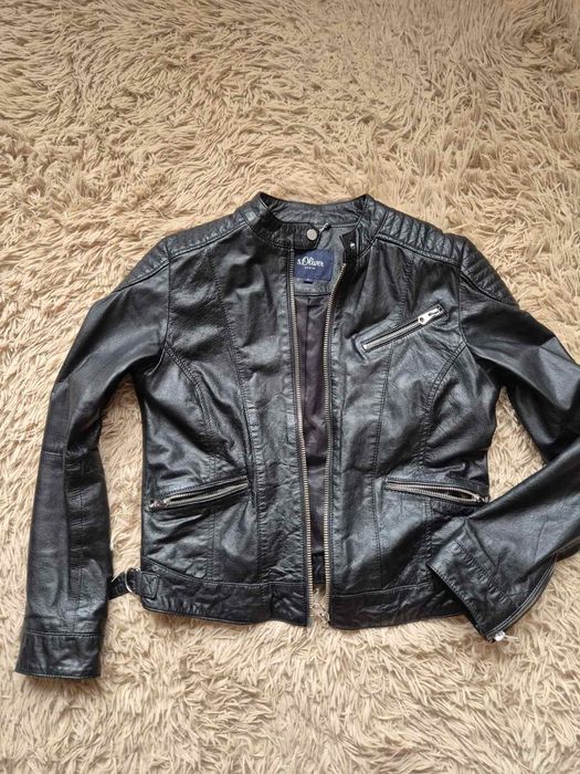 Дамско яке естествена кожа